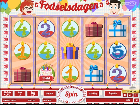 Fodselsdagen Slot Machine big screenshot