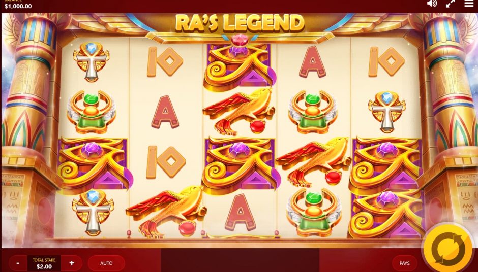 Ra's legend slot machine screenshot big